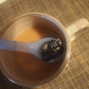 ❤柚子茶と甘納豆で和風ウインナーコーヒー❤